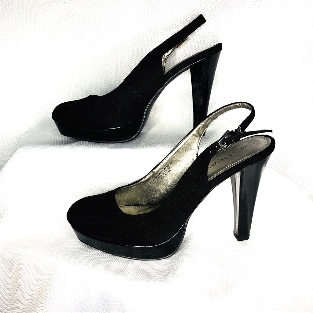 Rampage Black  Garcia Closed Toe Sling Back